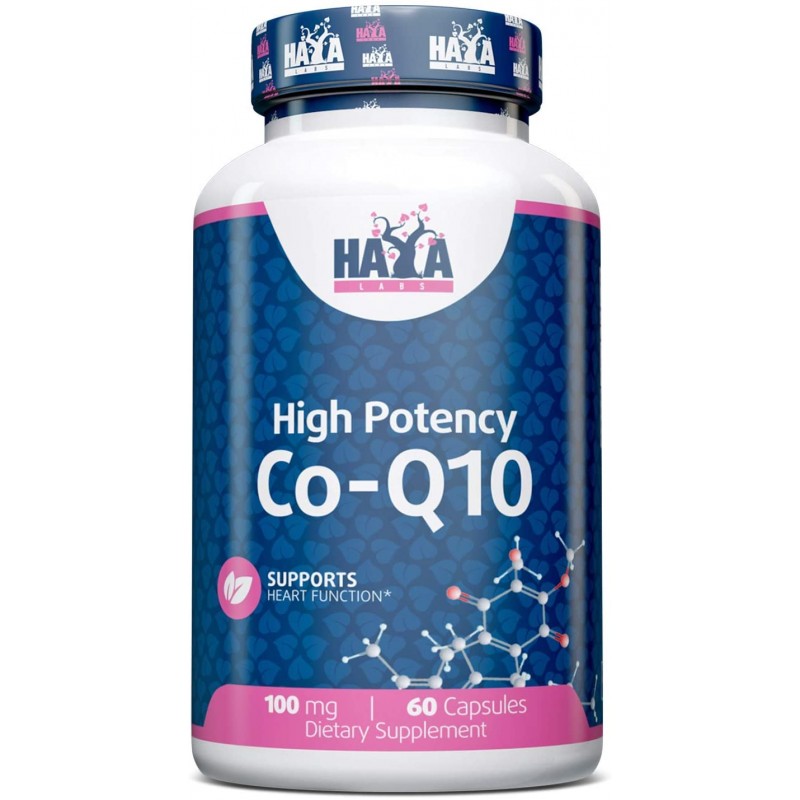 High Potency Co-Q10 100 мг 60 капсули | Haya Labs