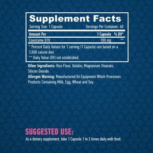High Potency Co-Q10 100 мг 60 капсули | Haya Labs