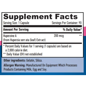 Huperzine A 98% Extract 200 мкг 90 капсули | Haya Labs