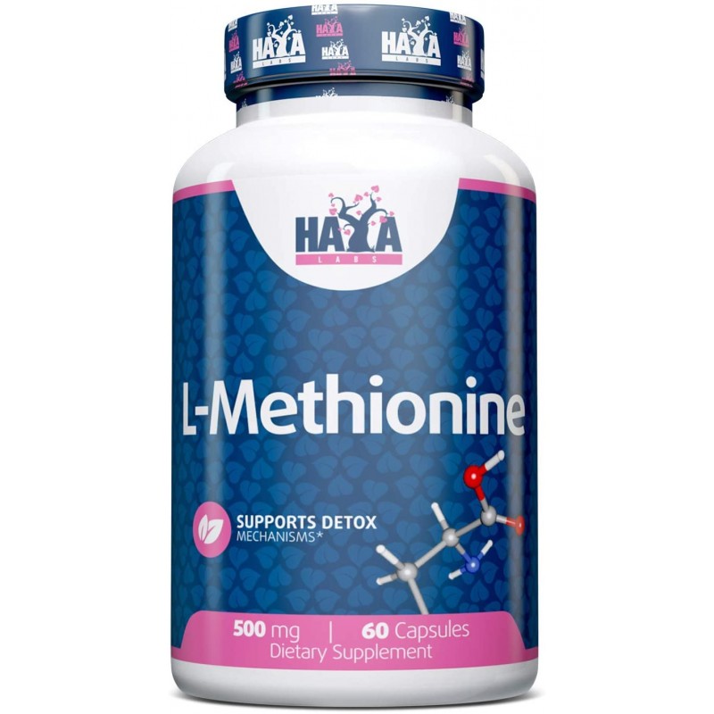 L-Methionine 500 мг 60 капсули | Haya Labs