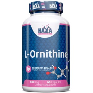 L-Ornithine 500 мг 60 капсули | Haya Labs L-Ornithine 500 мг 60 капсули | Haya Labs