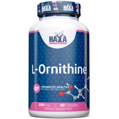 L-Ornithine 500 мг 60 капсули | Haya Labs Мощни антиоксидантни свойства Подпомага мускулния растеж Помага при загуба на мазнини Може да балансира нивата на метаболизма Произведен с висококачествени съст L-Ornithine 500 мг 60 капсули | Haya Labs Мощни анти