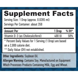 Liquid Vitamin D-3 400 IU 10 мл | Haya Labs