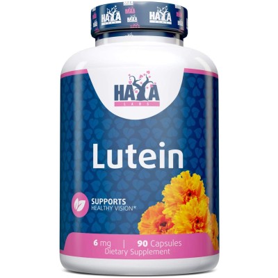 Lutein 6 мг 90 капсули | Haya Labs Помага за насърчаване на зрението Предпазва от UV лъчи Мощен антиоксидант Силно противовъзпалително действие Помага за детоксикация Осигурява сърдечна подкрепа П Lutein 6 мг 90 капсули | Haya Labs Помага за насърчаване н