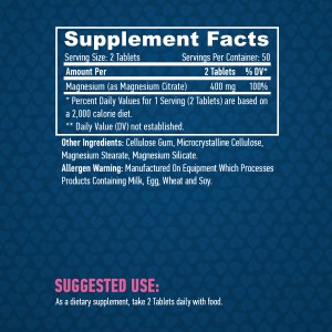 Magnesium Citrate 200 мг 100 таблетки | Haya Labs Magnesium Citrate 200 мг 100 таблетки | Haya Labs