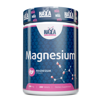 Magnesium Citrate 200 мг 250 таблетки | Haya Labs За спокоен сън Помага здравето на костите и предпазва от счупвания Грижи се за здравето на сърцето Спомага доброто храносмилане и предпазва от запек Маг Magnesium Citrate 200 мг 250 таблетки | Haya Labs За