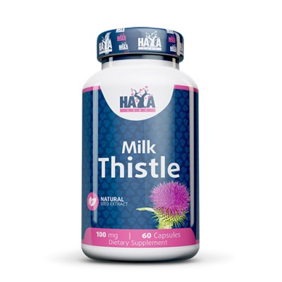Milk Thistle 100 мг 60 капсули | Haya Labs Стимулира здравата имунна система Поддържа правилното функциониране на черния дроб Помага доброто храносмилане Milk Thistle (Магарешки бодил) капсули е на топ цен Milk Thistle 100 мг 60 капсули | Haya Labs Стимул