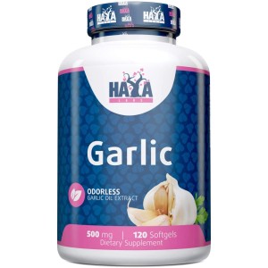 Odorless Garlic Oil Extract 500 мг 120 гел-капсули | Haya Labs