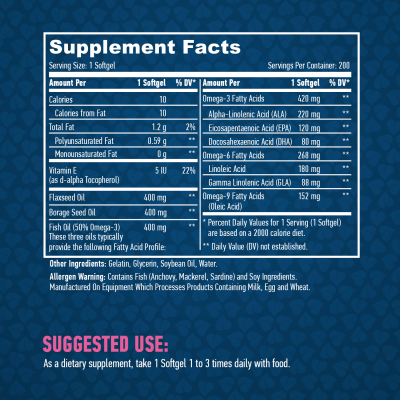 Omega 3-6-9 1200 мг 200 гел-капсули | Haya Labs Грижи се за сърдечното здраве Подпомага запаметяването и мозъчната функция Подобрява настроението и облекчава състояния на депресия Омега 3-6-9 1200 мг на др Omega 3-6-9 1200 мг 200 гел-капсули | Haya Labs Г