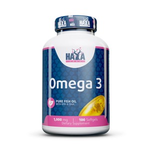 Omega 3 Pure Fish Oil 1000 мг 100 гел-капсули | Haya Labs