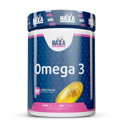 Omega 3 Pure Fish Oil 1000 мг 500 гел-капсули | Haya Labs Предпазва от инсулти и сърдечна недостатъчност Намаляване на неравномерния сърдечен ритъм Грижи се за здравето на очите Омега 3 Чисто Рибено Масло Omega 3 Pure Fish Oil 1000 мг 500 гел-капсули | Ha