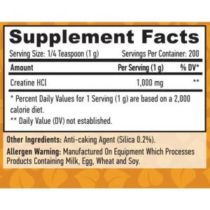 100% Creatine HCL Powder 200 гр | Haya Labs 100% Creatine HCL Powder 200 гр | Haya Labs