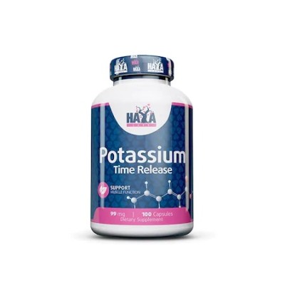 Potassium Time Release 99 мг 100 капсули | Haya Labs