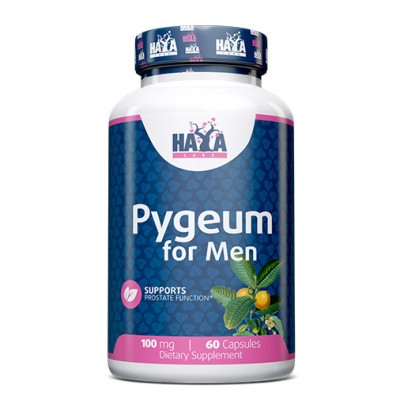 Pygeum for Men 100 мг 60 капсули | Haya Labs Действа като афродизиак Помага при хиперплаза на простатата Понижава температурата При функционални нарушения в отделянето на урина Пигеум за мъже 100 мг Pygeum for Men 100 мг 60 капсули | Haya Labs Действа кат