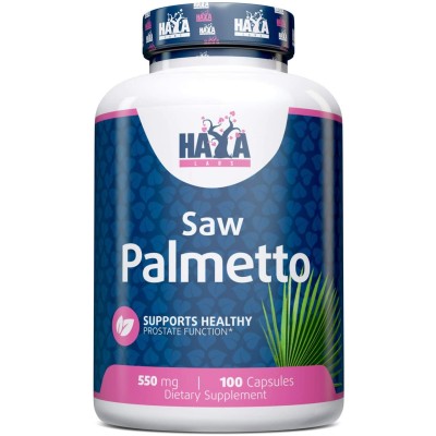 Saw Palmetto 550 мг 100 капсули | Haya Labs Подпомага поддържането на нормалната функция на простатата Улеснява уринирането Намалява стреса на простатата Помага за поддържане на хормоналния баланс  Saw Palmetto 550 мг 100 капсули | Haya Labs Подпомага под