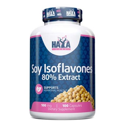 Soy Isoflavones 80% Extract 100 мг 100 капсули | Haya Labs
