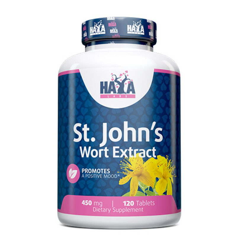 St. John's Wort Extract 450 мг 120 таблетки | Haya Labs