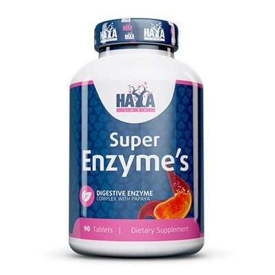 Super Enzyme Complex 90 таблетки | Haya Labs Подобрява храносмилането Разлага протеини, въглехидрати и мазнини Подобрява работата на нервната система Супер Ензими Комплекс 90 таблетки на топ цена от Haya L Super Enzyme Complex 90 таблетки | Haya Labs Подо