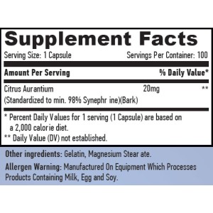 Synephrine 20 мг 100 капсули | Haya Labs Synephrine 20 мг 100 капсули | Haya Labs