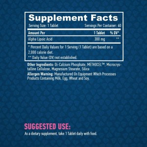 Time Release Alpha Lipoic Acid 300 мг 60 таблетки | Haya Labs Time Release Alpha Lipoic Acid 300 мг 60 таблетки | Haya Labs