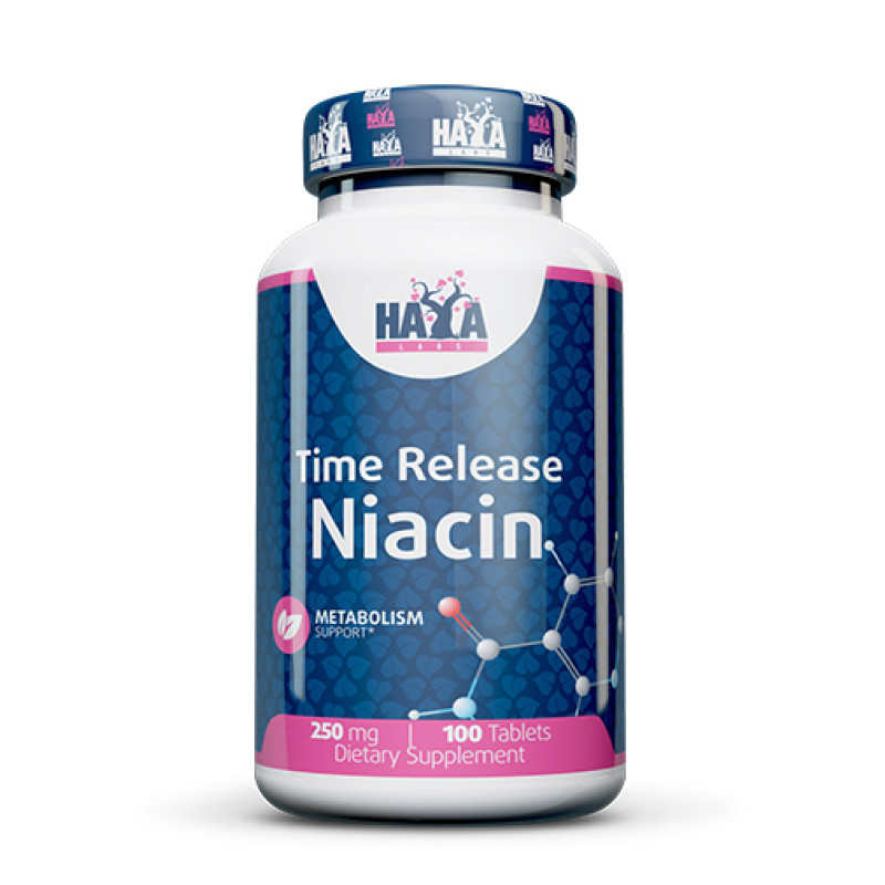 Time Release Niacin 250 мг 100 таблетки | Haya Labs
