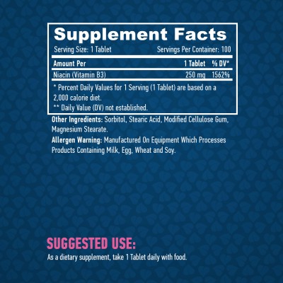 Time Release Niacin 250 мг 100 таблетки | Haya Labs Естествен антиоксидант Необходим елемент за метаболизма Участва в производството на енергия Поддържа здравето на сърдечно-съдовата система Може д Time Release Niacin 250 мг 100 таблетки | Haya Labs Естес