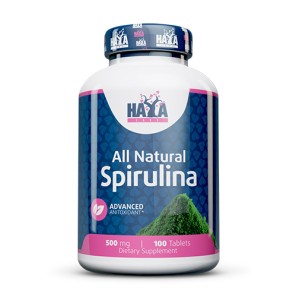 All Natural Spirulina 500 мг 100 таблетки | Haya Labs