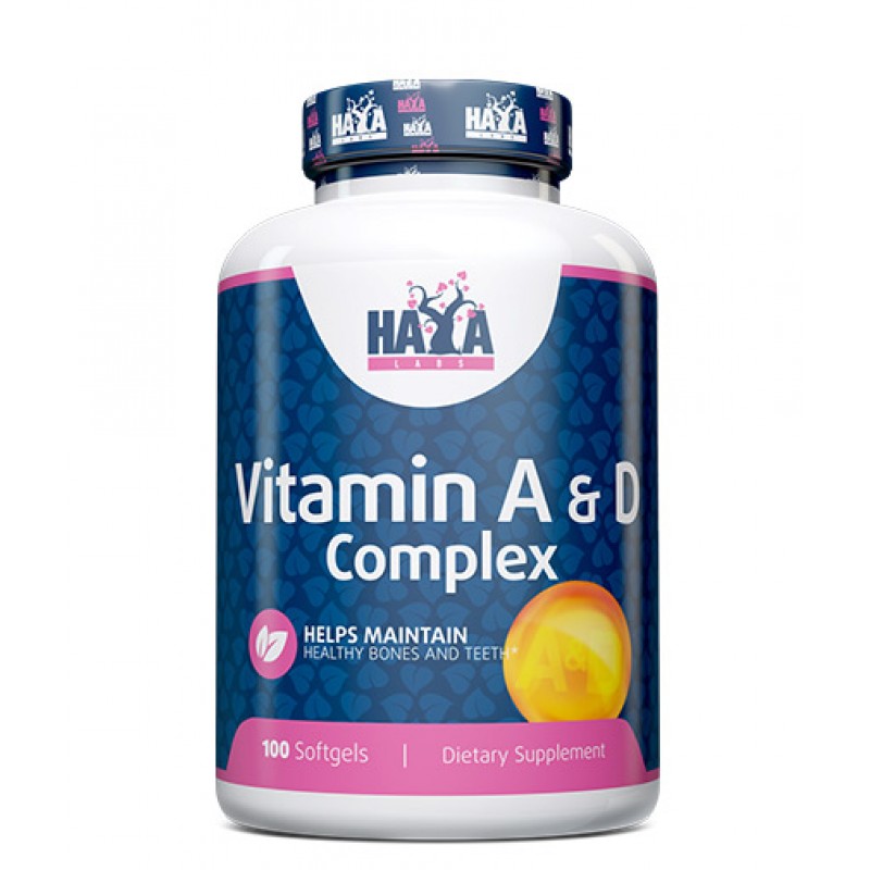 Vitamin A & D Complex 100 гел-капсули | Haya Labs