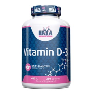 Vitamin D-3 400 IU 250 гел-капсули | Haya Labs