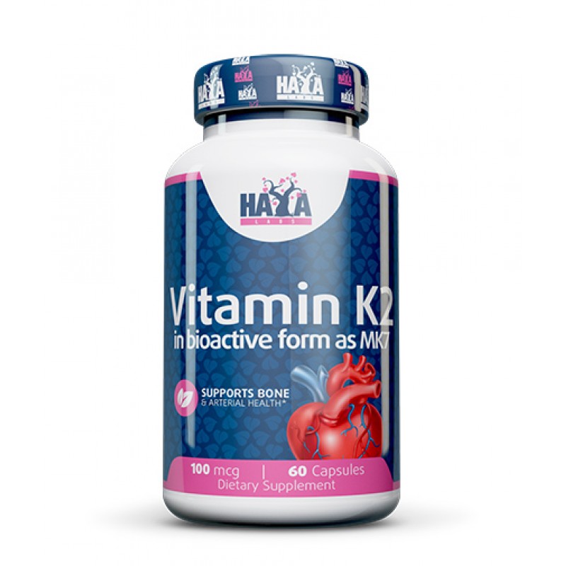 Vitamin K2-MK7 100 мкг 60 капсули | Haya Labs