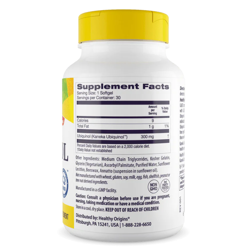Natural Ubiquinol 300 мг 30 гел-капсули | Healthy Origins Natural Ubiquinol 300 мг 30 гел-капсули | Healthy Origins