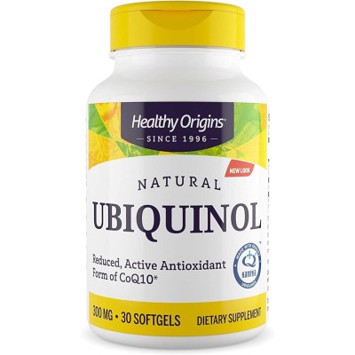 Natural Ubiquinol 300 мг 60 гел-капсули | Healthy Origins
