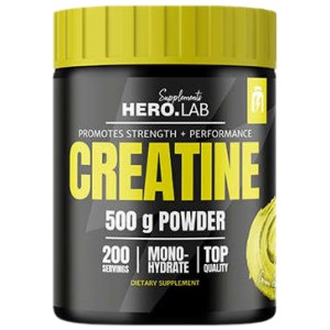 Creatine Monohydrate Powder - Зелена ябълка 500 гр | Hero.Lab