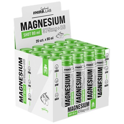 Magnesium + B6 Shot - Ябълка-Череша 20 x 80 мл | Hero.Lab Magnesium + B6 Shot - Ябълка-Череша 20 x 80 мл | Hero.Lab