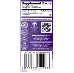Melatonin Liposovit 1 мг 150 капсули | Hero.Lab