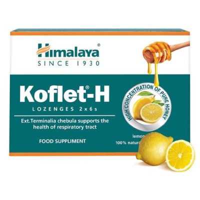 Koflet-H 12 вкусни пастили Портокал | Himalaya Поддържа здрави дихателните пътища Съдържа чист пчелен мед Изцяло натурален продукт с три различни вкуса Кофлет Вкусни Бонбони при Кашлица е на отлична цена о Koflet-H 12 вкусни пастили Портокал | Himalaya По