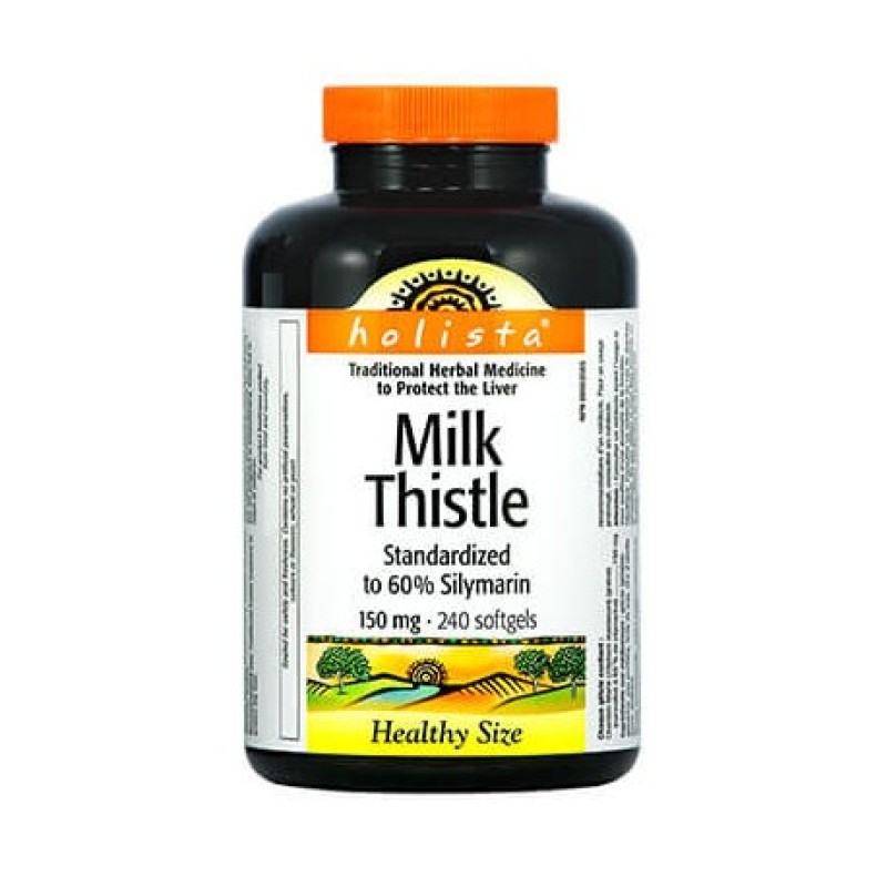 Milk Thistle 150 мг 240 гел-капсули | Holista Health