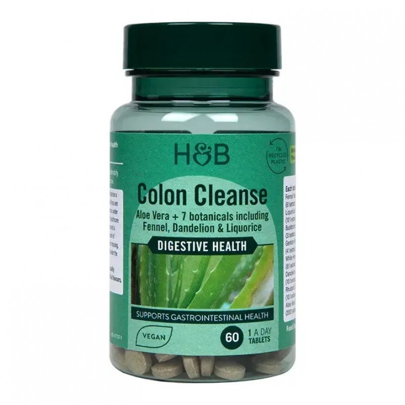 Aloe Vera Colon Cleanse 60 таблетки | Holland & Barrett