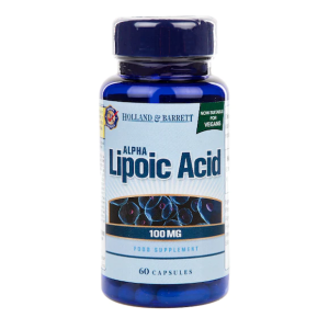 Alpha Lipoic Acid 100 мг 60 капсули | Holland & Barrett Alpha Lipoic Acid 100 мг 60 капсули | Holland & Barrett