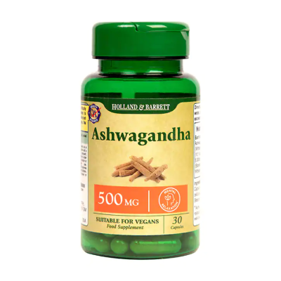 Ashwagandha 500 мг 30 капсули | Holland & Barrett Напълно натурален продукт, който ще Ви дари със здраве Съдържа куп полезни свойства Действа благоприятно срещу депресията и тревожните мисли Освобождав Ashwagandha 500 мг 30 капсули | Holland & Bar