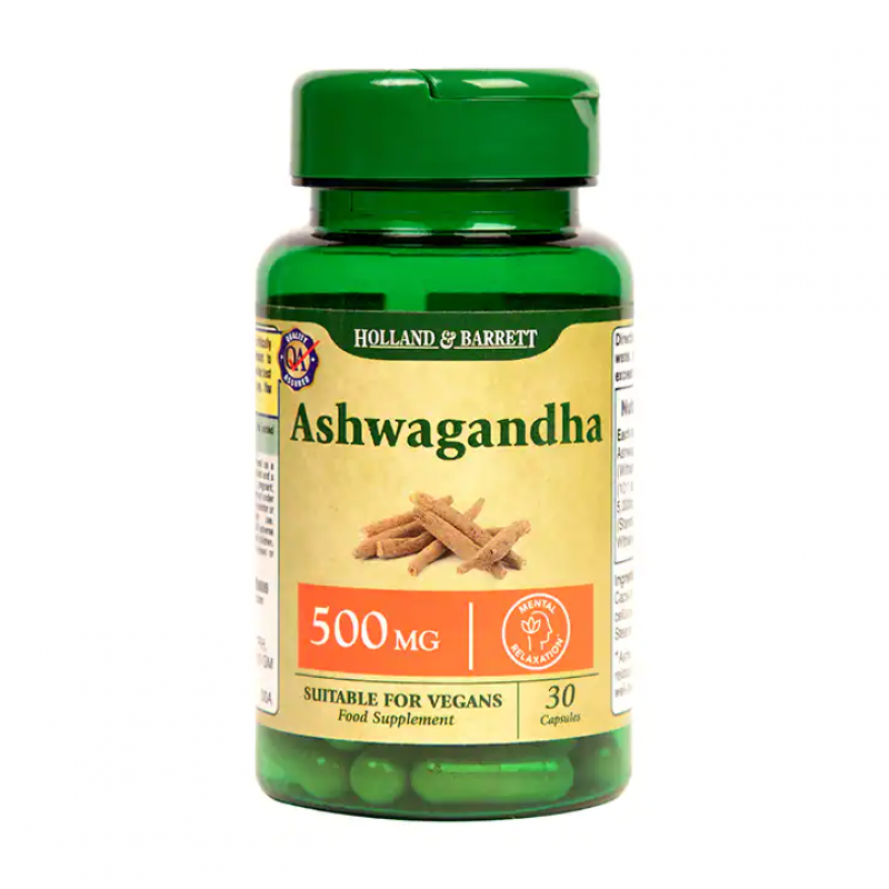 Ashwagandha 500 мг 30 капсули | Holland & Barrett