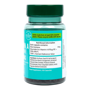 BetaCarotene Provitamin A 6 мг 120 гел-капсули | Holland & Barrett