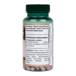 Black Cherry Extract 1500 мг 120 капсули | Holland & Barrett