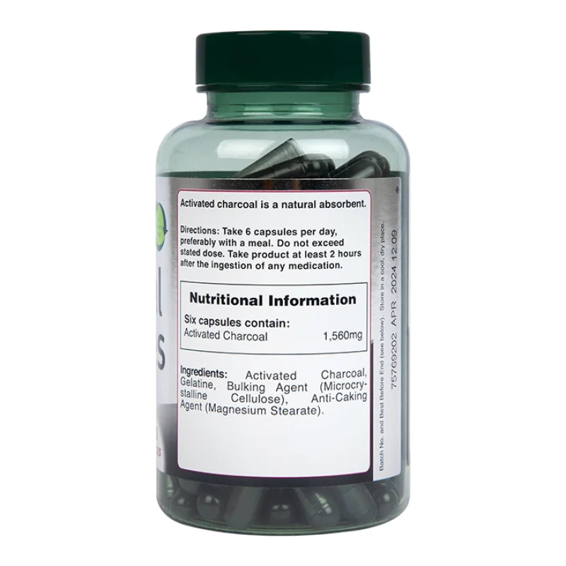 Charcoal 260 мг 120 капсули | Holland & Barrett Charcoal 260 мг 120 капсули | Holland & Barrett
