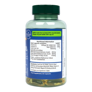 Cod Liver Oil 1000 мг 60 гел-капсули | Holland & Barrett