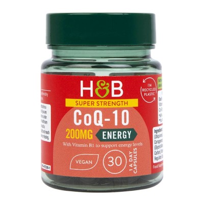 CoEnzyme Q-10 200 мг 30 гел-капсули | Holland & Barrett CoEnzyme Q-10 200 мг 30 гел-капсули | Holland & Barrett