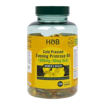 Cold Pressed Evening Primrose Oil 1000 мг с витамин B6 120 капсули | Holland & Barrett Cold Pressed Evening Primrose Oil 1000 мг с витамин B6 120 капсули | Holland & Barrett