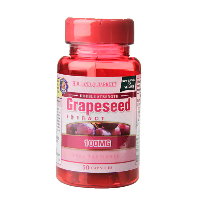 Double Strength Grapeseed Extract 100 мг 50 капсули | Holland & Barrett