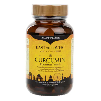 East Meet West Curcumin 30 капсули | Holland & Barrett  Дава сили на организма и се грижи за добрия имунитет Предпазва от развитие на злокачествени заболявания Облекчава възпалението Грижи се за д East Meet West Curcumin 30 капсули | Holland & Bar