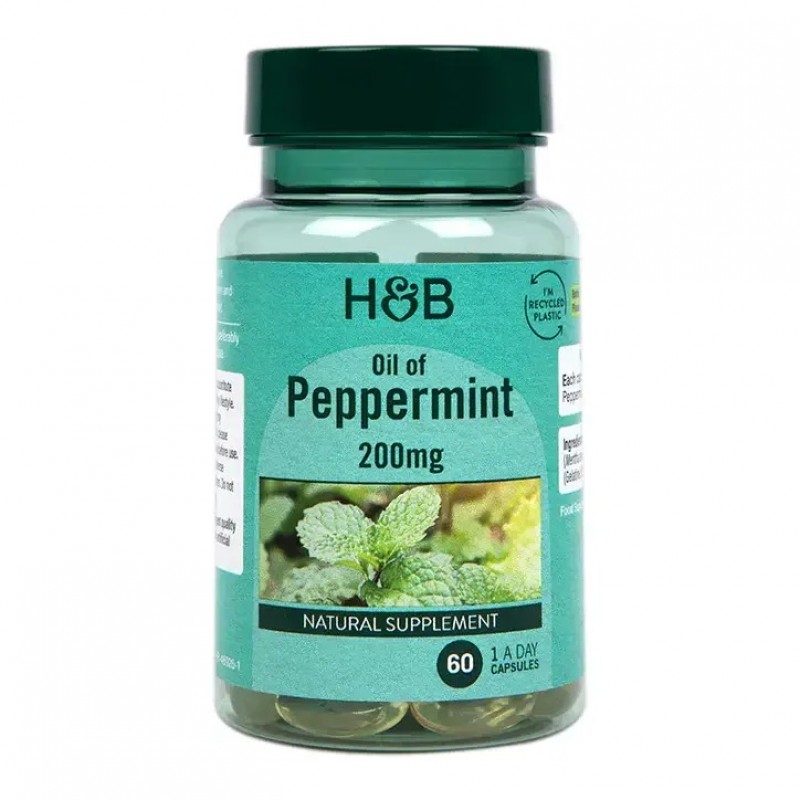 Extra Strength Oil of Peppermint 200 мг 60 гел-капсули | Holland & Barrett